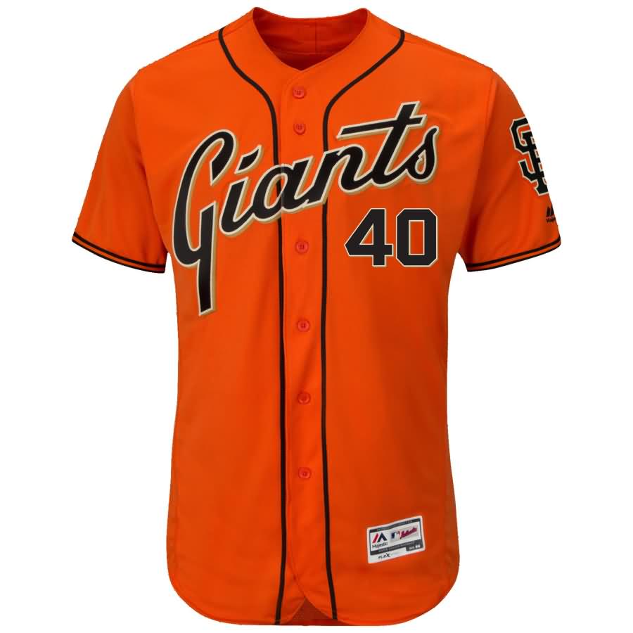 Madison Bumgarner San Francisco Giants Majestic Alternate Flex Base Authentic Collection Player Jersey - Orange