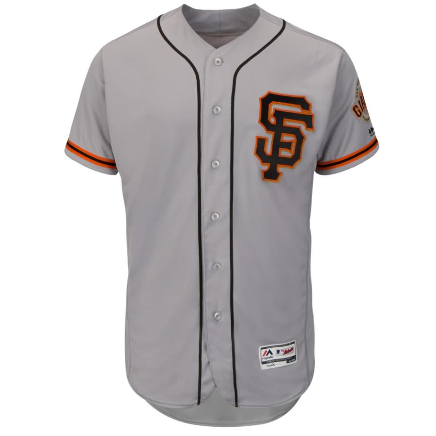 Buster Posey San Francisco Giants Majestic Alternate Flex Base Authentic Collection Player Jersey - Gray