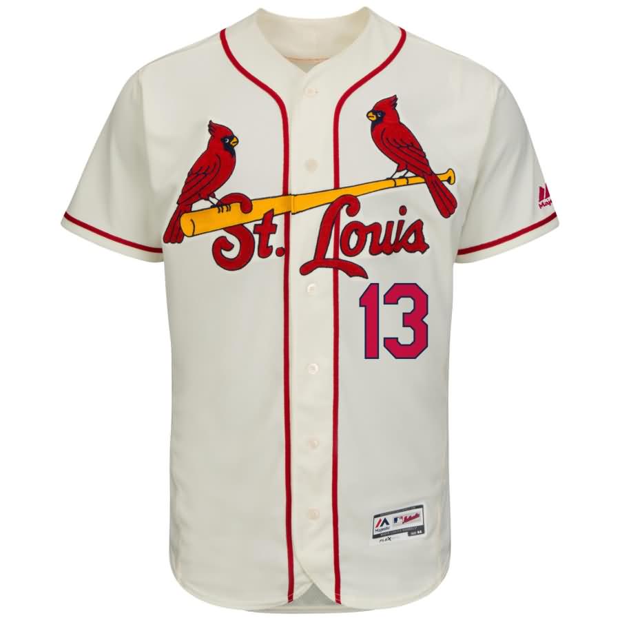 Matt Carpenter St. Louis Cardinals Majestic Alternate Flex Base Authentic Collection Player Jersey - Ivory