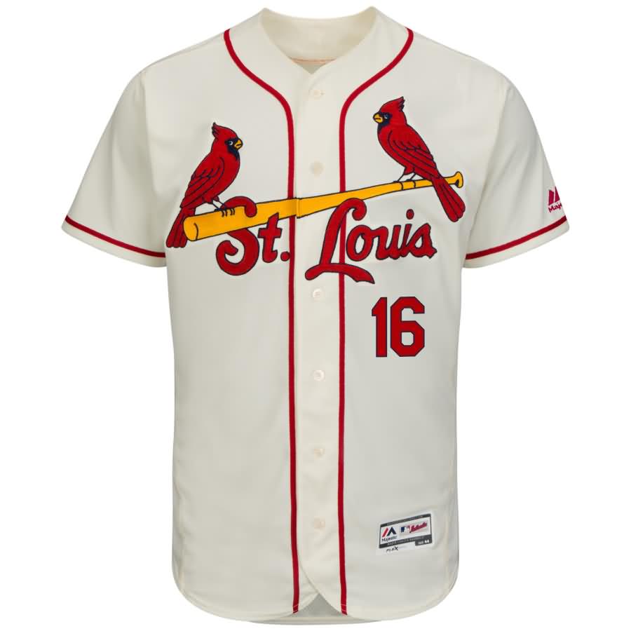 Kolten Wong St. Louis Cardinals Majestic Alternate Flex Base Authentic Collection Player Jersey - Ivory