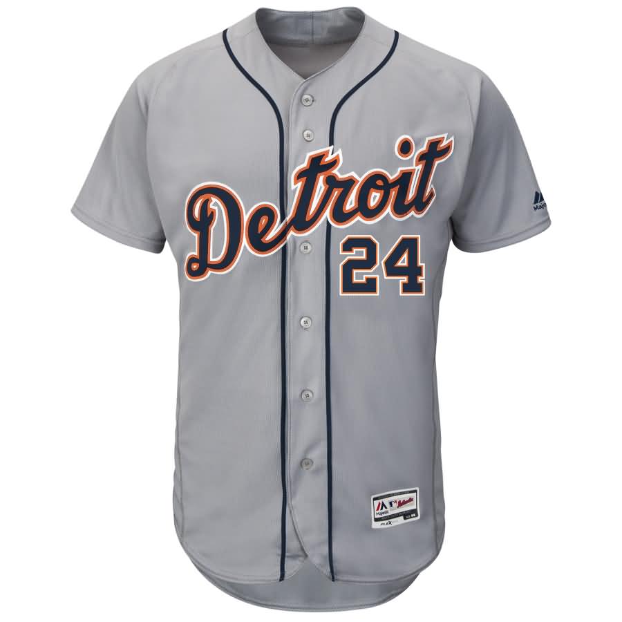 Miguel Cabrera Detroit Tigers Majestic Road Flex Base Authentic Collection Player Jersey - Gray