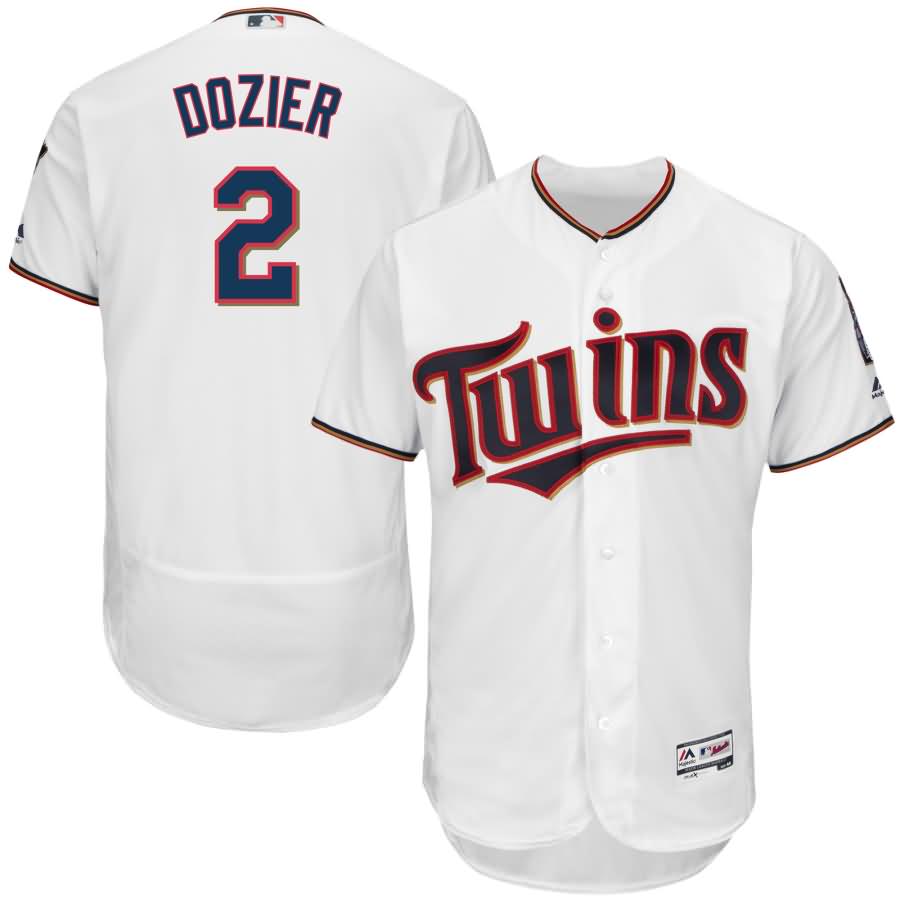 Brian Dozier Minnesota Twins Majestic Home Flex Base Authentic Collection Player Jersey - White