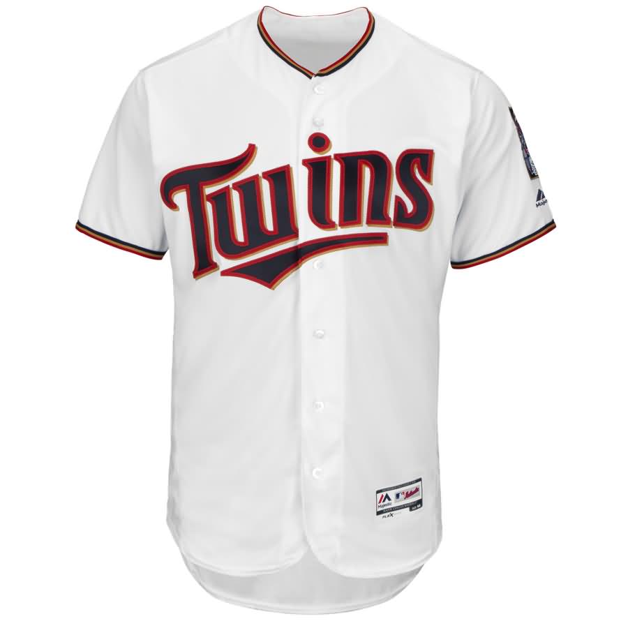 Brian Dozier Minnesota Twins Majestic Home Flex Base Authentic Collection Player Jersey - White