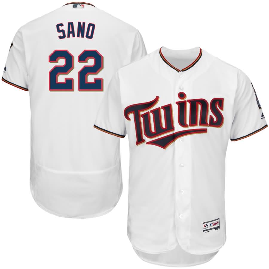 Miguel Sano Minnesota Twins Majestic Home Flex Base Authentic Collection Player Jersey - White