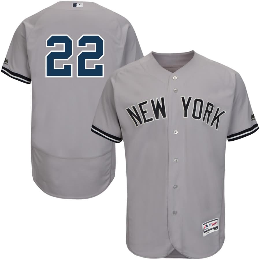 Jacoby Ellsbury New York Yankees Majestic Road Flex Base Authentic Collection Player Jersey - Gray