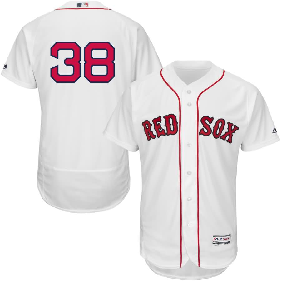 Rusney Castillo Boston Red Sox Majestic Home Flex Base Authentic Collection Player Jersey - White