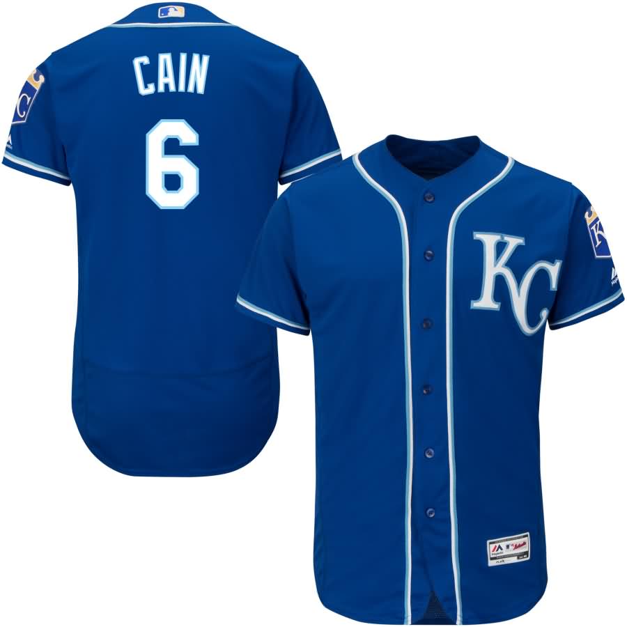 Lorenzo Cain Kansas City Royals Majestic Alternate Flex Base Authentic Collection Player Jersey - Royal