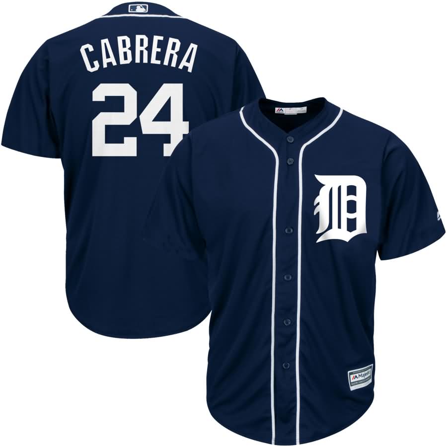 Miguel Cabrera Detroit Tigers Majestic Youth Official Cool Base Player Jersey - Navy