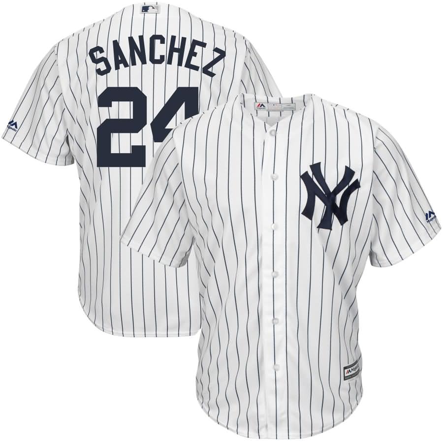 Gary Sanchez New York Yankees Majestic Youth Home Official Cool Base Player Jersey - White