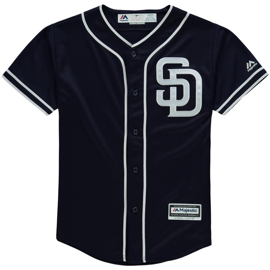 San Diego Padres Majestic Youth Offical Cool Base Jersey - Navy