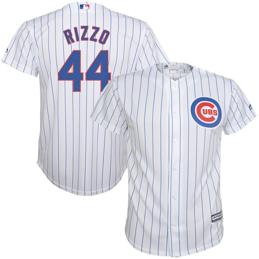 Anthony Rizzo Chicago Cubs Majestic Youth Home Official Cool Base Player Jersey - White/Royal