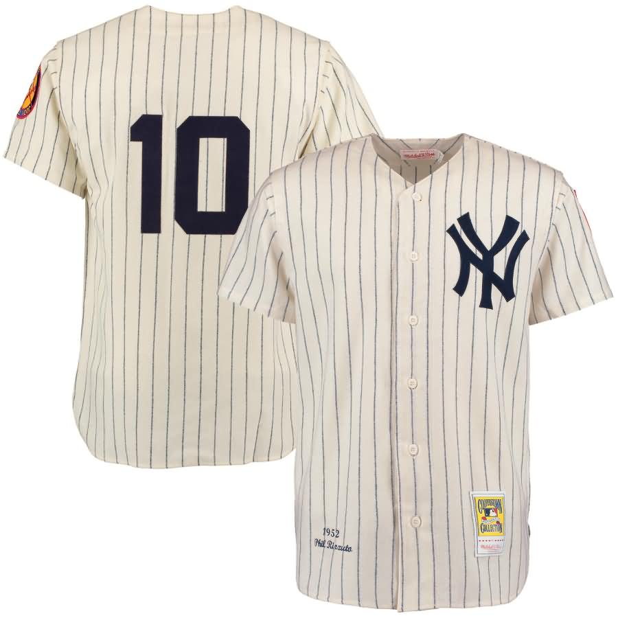 Phil Rizzuto New York Yankees Mitchell & Ness Authentic Jersey - Cream