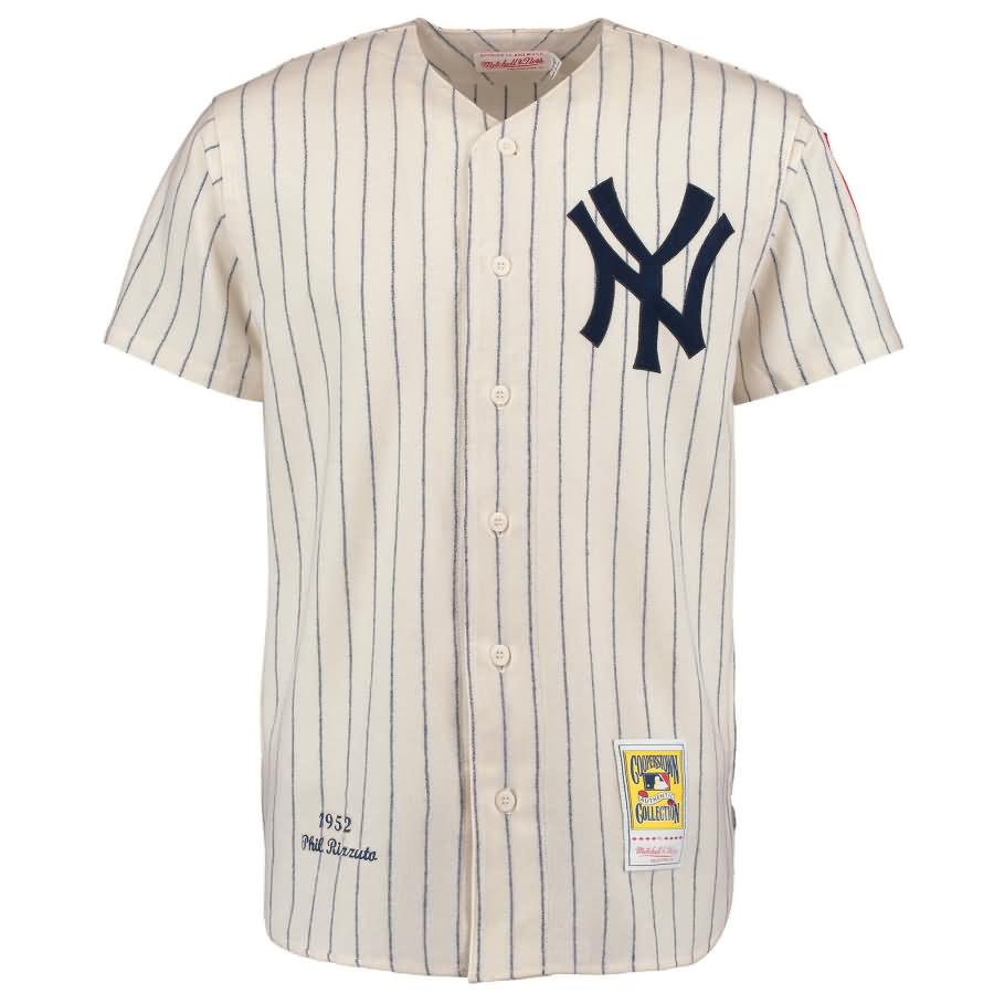 Phil Rizzuto New York Yankees Mitchell & Ness Authentic Jersey - Cream