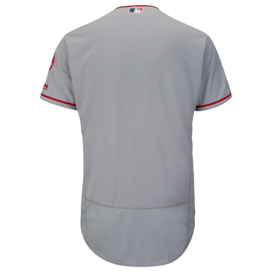 Los Angeles Angels Majestic Road Flex Base Authentic Collection Team Jersey - Gray