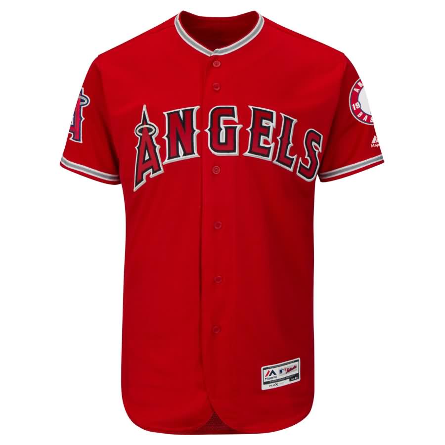 Los Angeles Angels Majestic Alternate Flex Base Authentic Collection Team Jersey - Scarlet