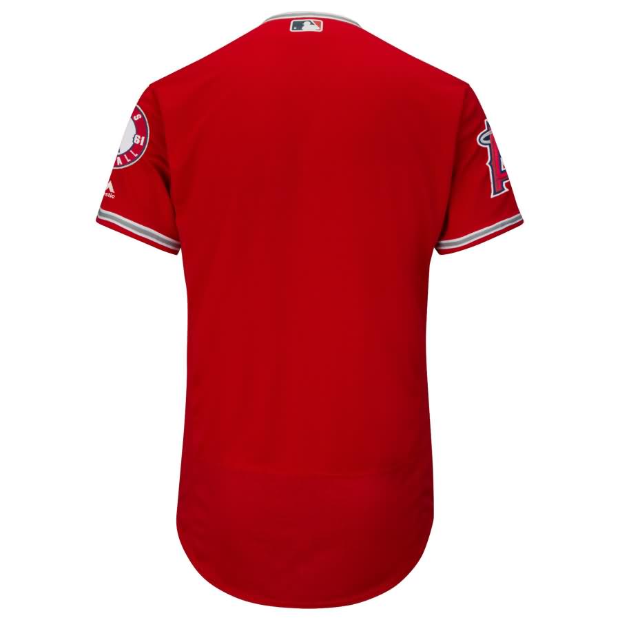 Los Angeles Angels Majestic Alternate Flex Base Authentic Collection Team Jersey - Scarlet