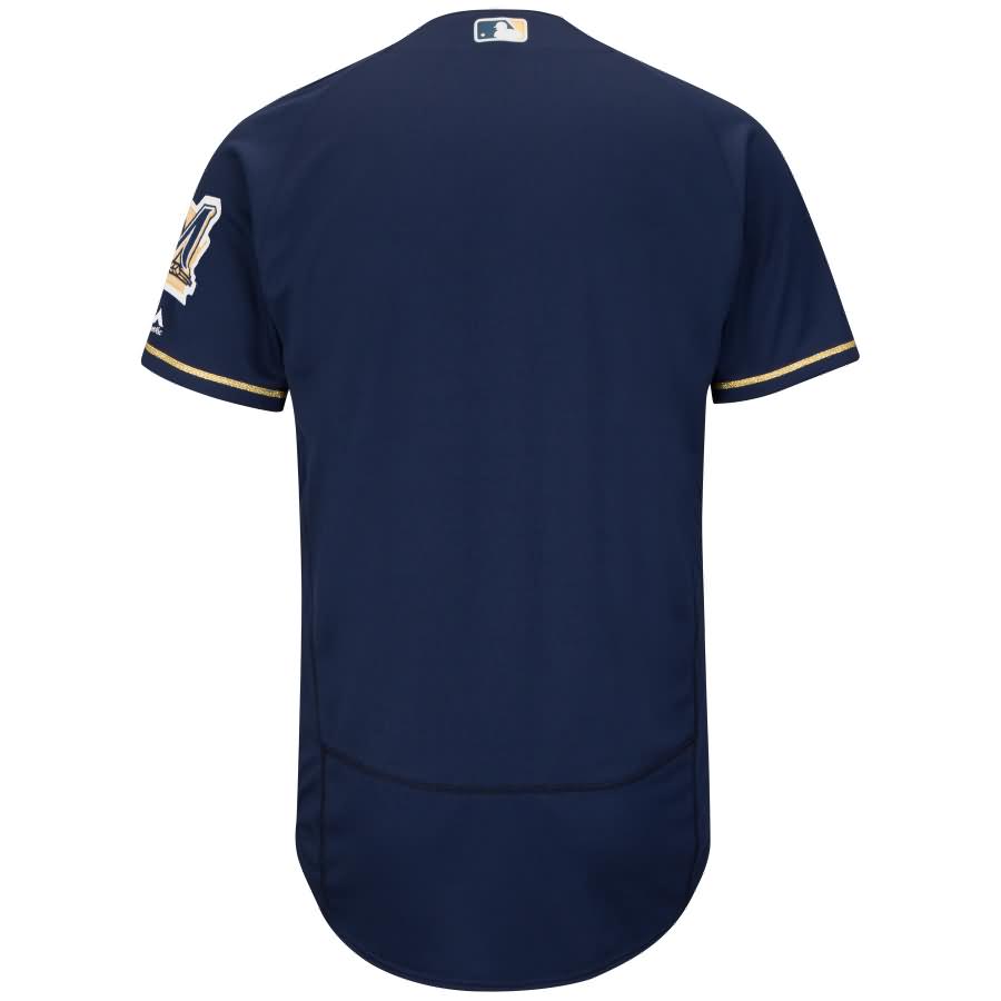 Milwaukee Brewers Majestic Alternate Home Flex Base Authentic Collection Team Jersey - Navy