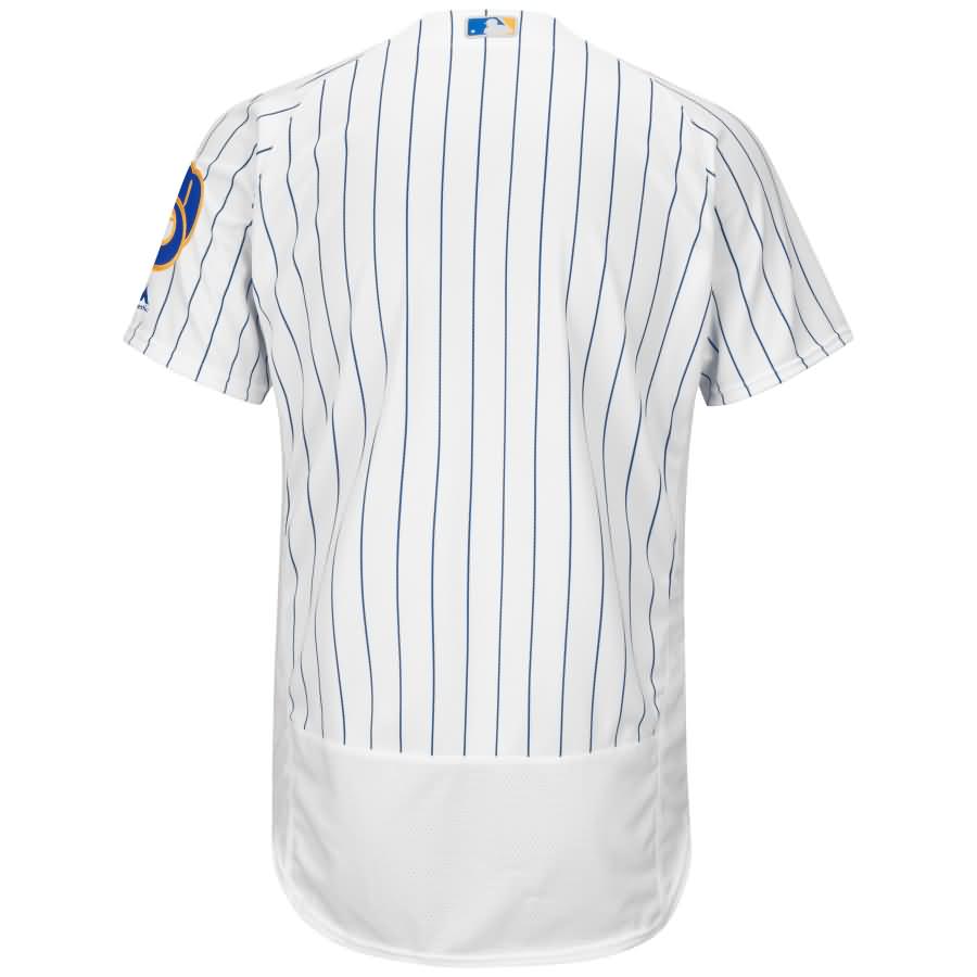 Milwaukee Brewers Majestic Alternate Flex Base Authentic Collection Team Jersey - White/Royal