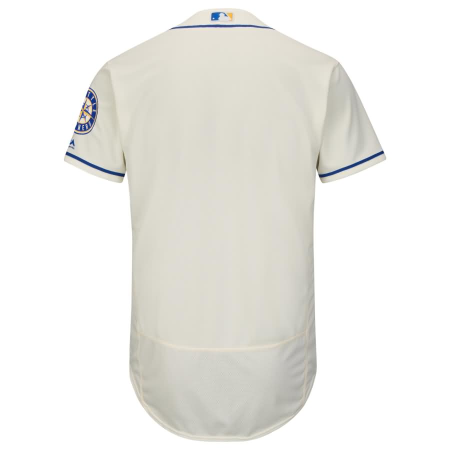 Seattle Mariners Majestic Alternate Flex Base Authentic Collection Team Jersey - Cream