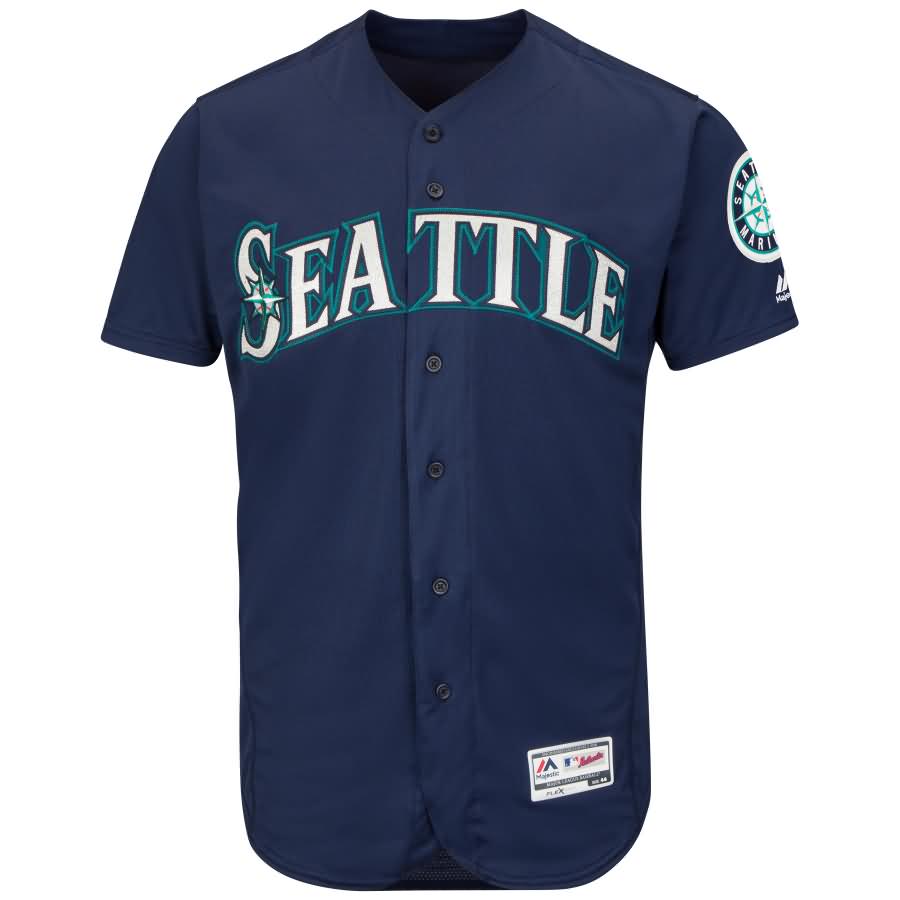 Seattle Mariners Majestic Alternate Flex Base Authentic Collection Team Jersey - Navy