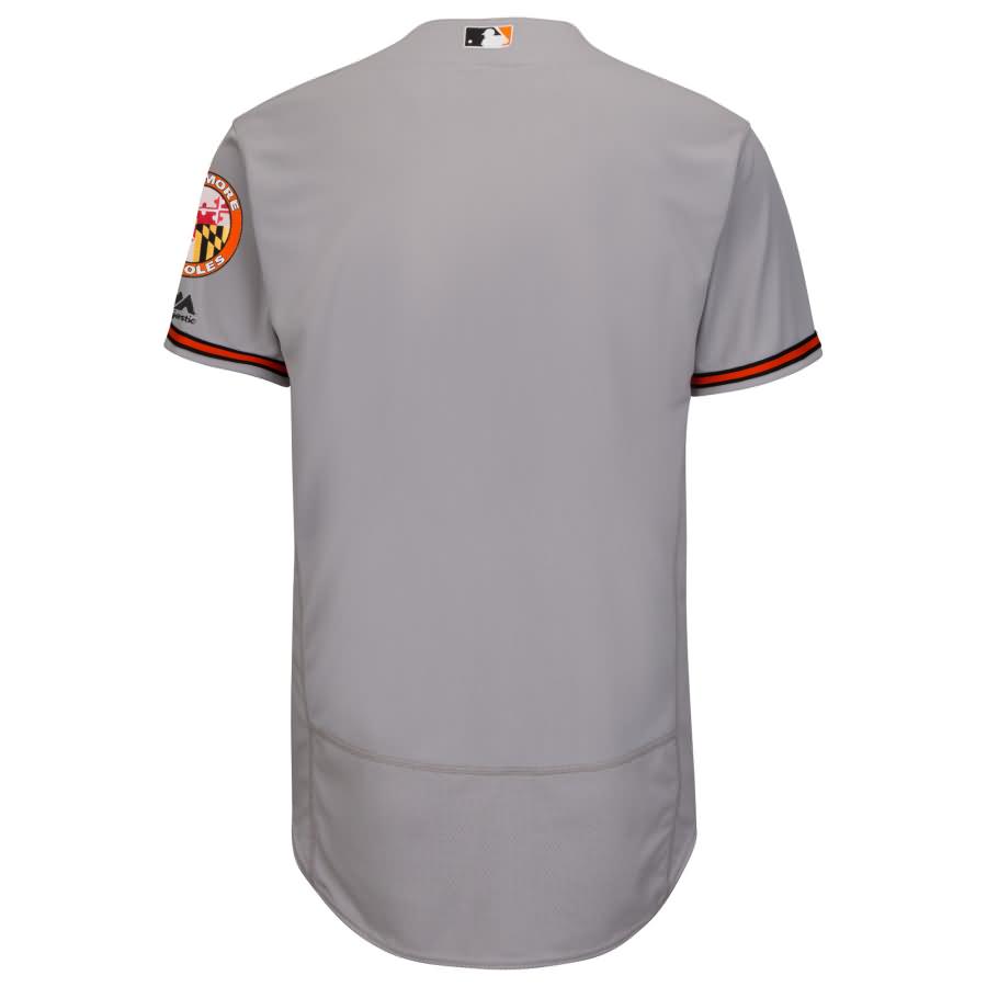 Baltimore Orioles Majestic Road Flex Base Authentic Collection Team Jersey - Gray