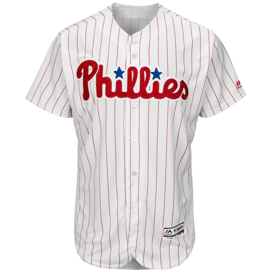 Philadelphia Phillies Majestic Home Flex Base Authentic Collection Team Jersey - White/Scarlet