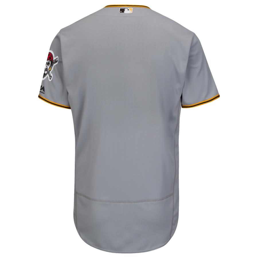 Pittsburgh Pirates Majestic Road Flex Base Authentic Collection Team Jersey - Gray