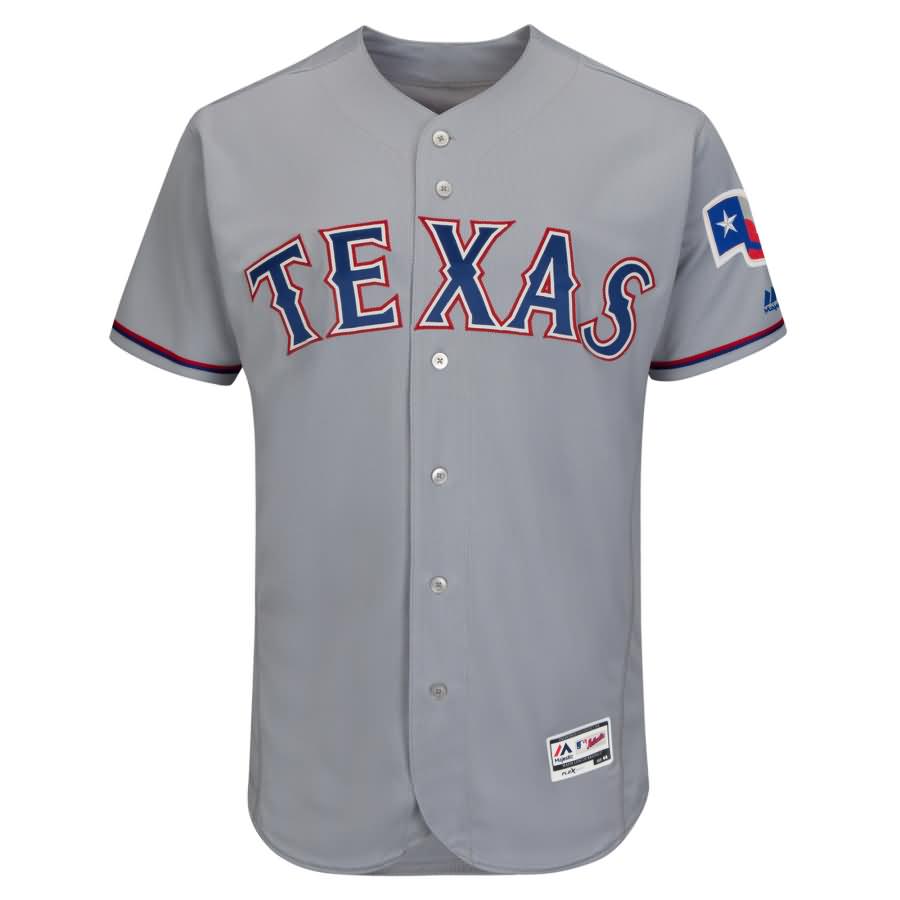 Texas Rangers Majestic Road Flex Base Authentic Collection Team Jersey - Gray