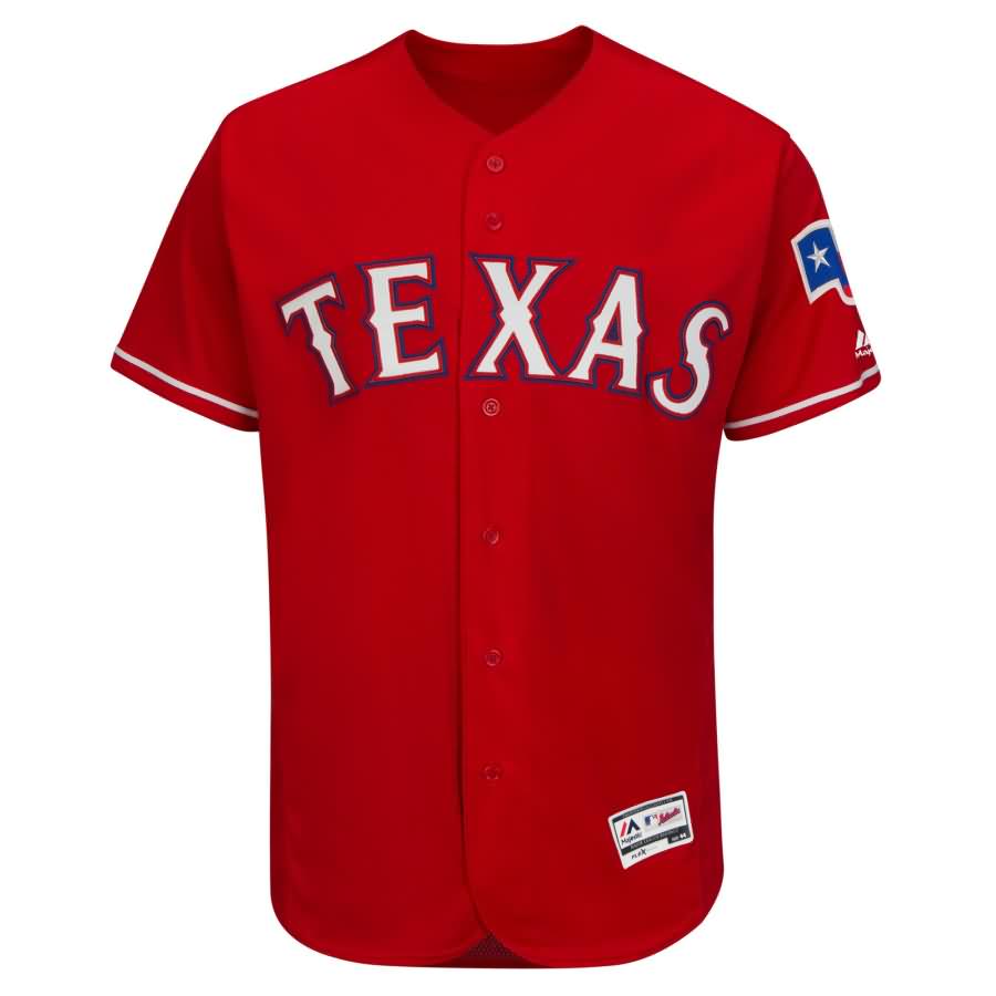 Texas Rangers Majestic Alternate Flex Base Authentic Collection Team Jersey - Scarlet