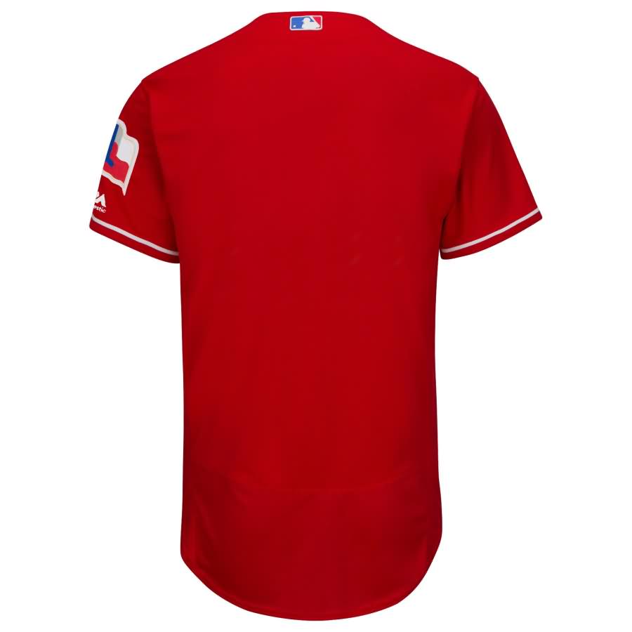 Texas Rangers Majestic Alternate Flex Base Authentic Collection Team Jersey - Scarlet