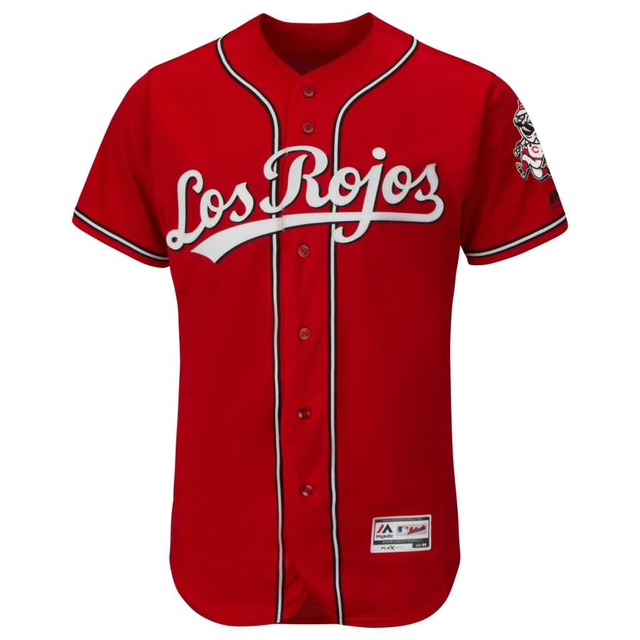 Cincinnati Reds Majestic Alternate Los Rojos Flex Base Authentic Collection Team Jersey - Scarlet