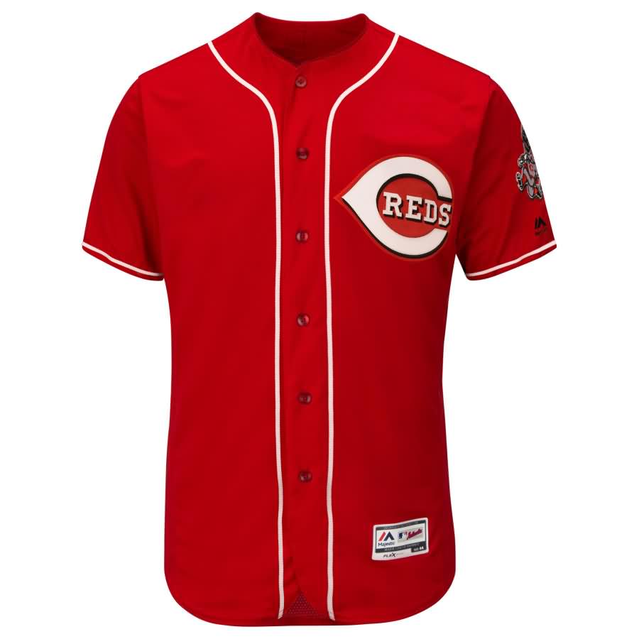 Cincinnati Reds Majestic Alternate Flex Base Authentic Collection Team Jersey - Scarlet