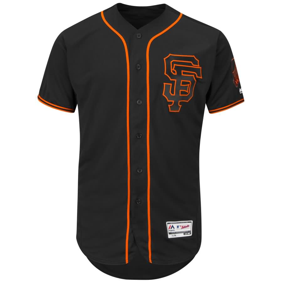 San Francisco Giants Majestic Alternate Flex Base Authentic Collection Team Jersey - Black