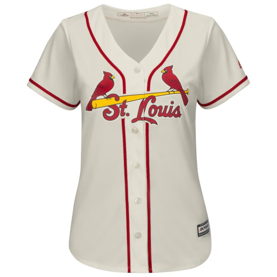 Yadier Molina St. Louis Cardinals Majestic Women's Alternate Cool Base Player Jersey - Ivory