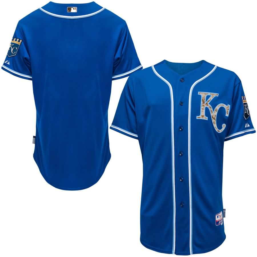 Kansas City Royals Majestic Fashion Authentic USMC Team Jersey - Royal