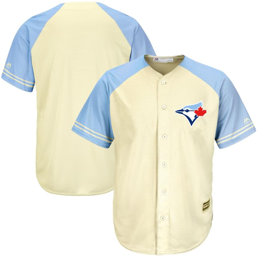 Toronto Blue Jays Majestic Cool Base Ivory Fashion Team Jersey - Cream/Royal