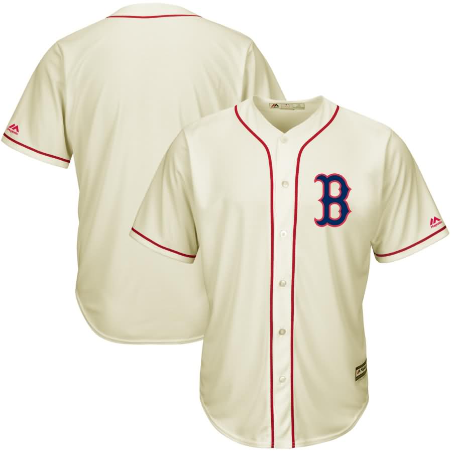 Boston Red Sox Majestic Cool Base Ivory Fashion Team Jersey - Cream