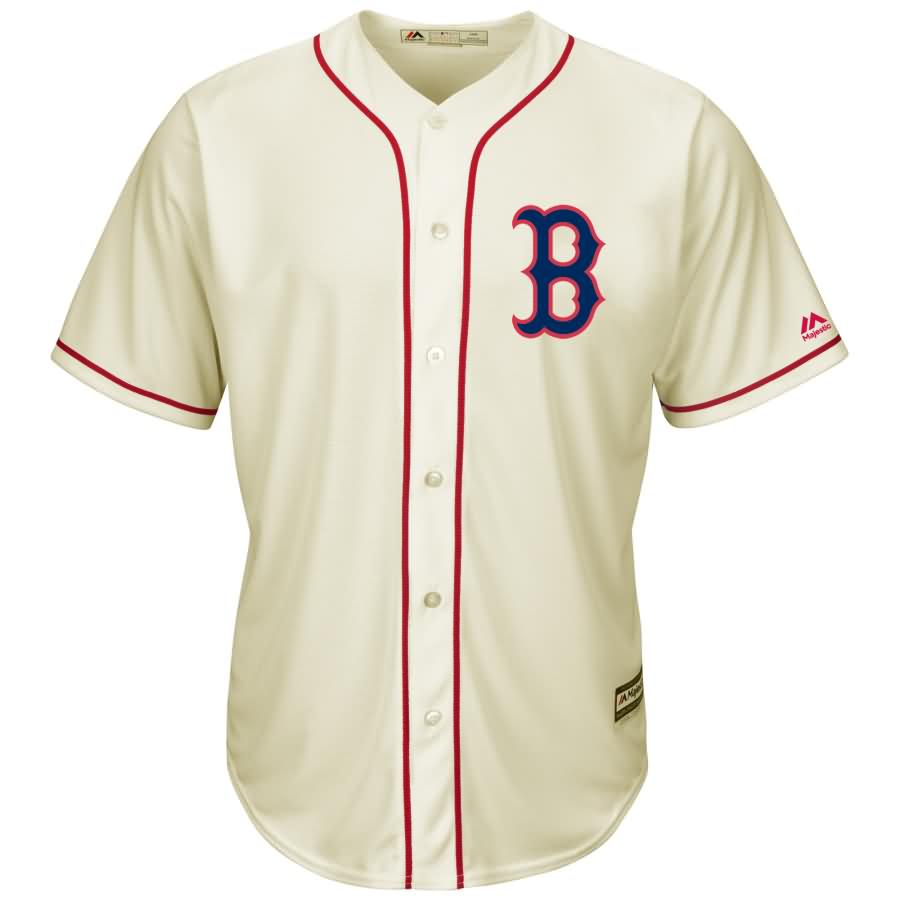 Boston Red Sox Majestic Cool Base Ivory Fashion Team Jersey - Cream