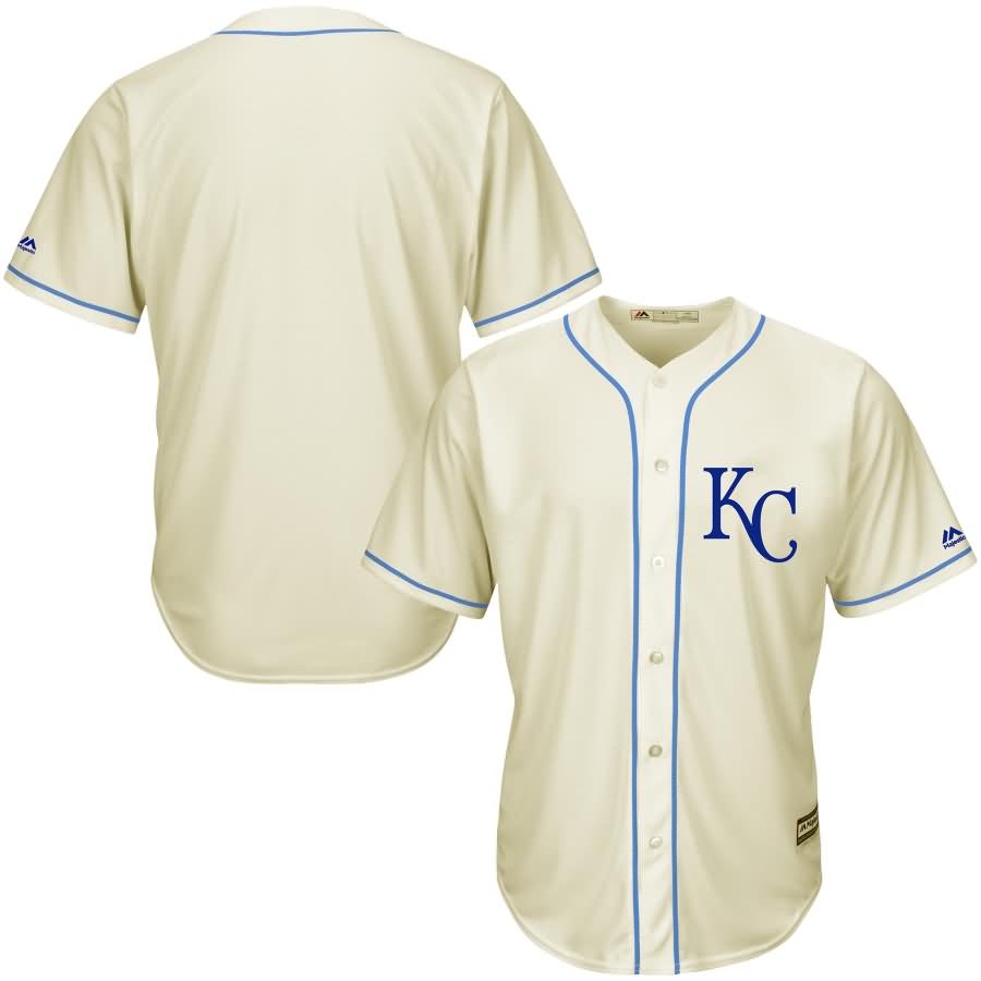 Kansas City Royals Majestic Cool Base Ivory Fashion Team Jersey - Cream