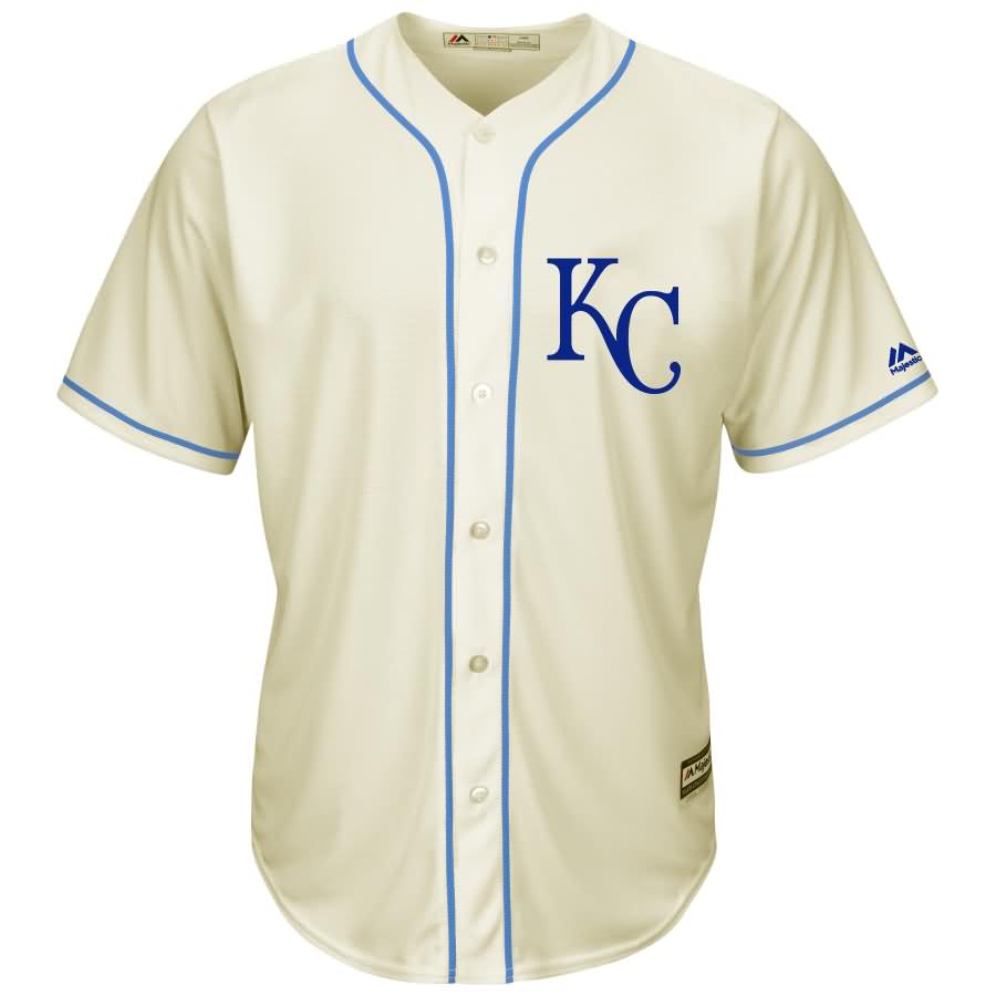 Kansas City Royals Majestic Cool Base Ivory Fashion Team Jersey - Cream