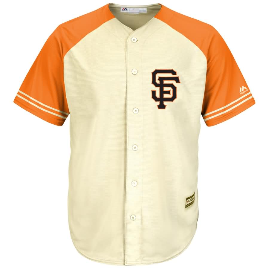 San Francisco Giants Majestic Cool Base Ivory Fashion Team Jersey - Cream/Black