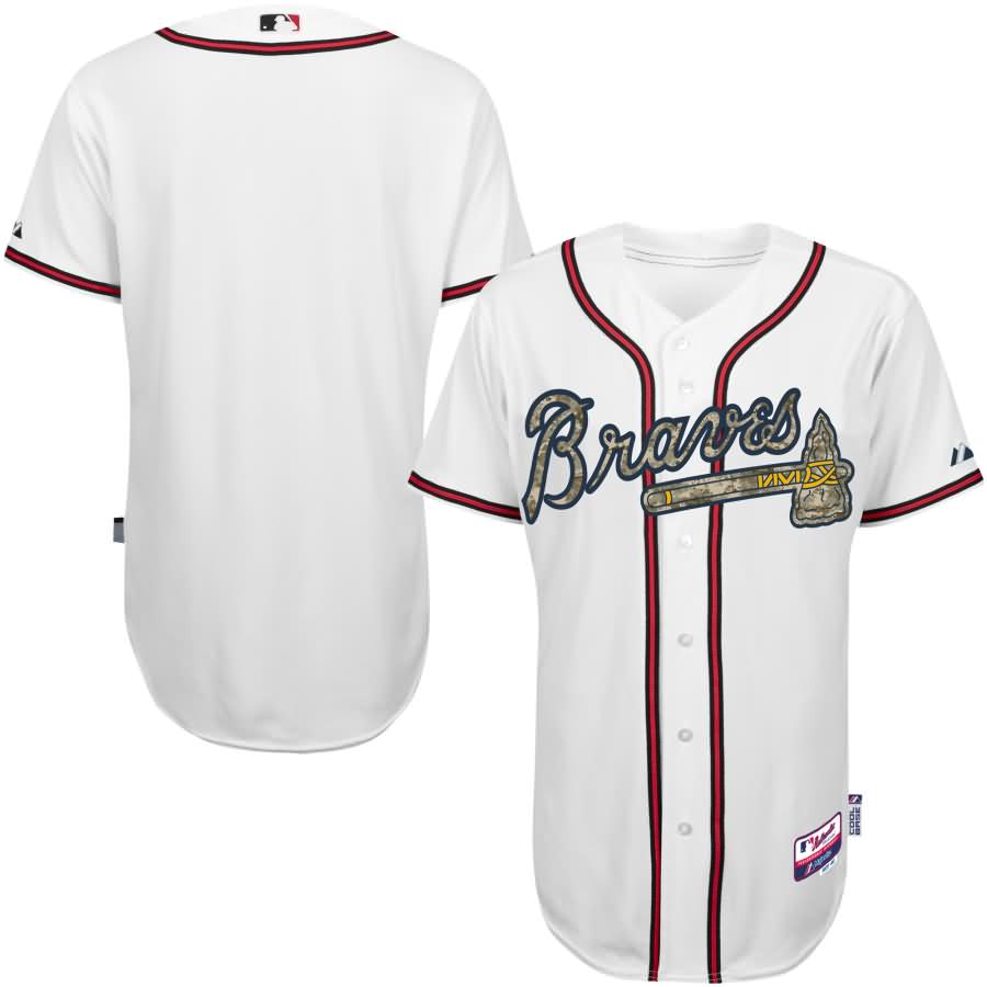 Atlanta Braves Majestic Fashion Authentic USMC Team Jersey - White