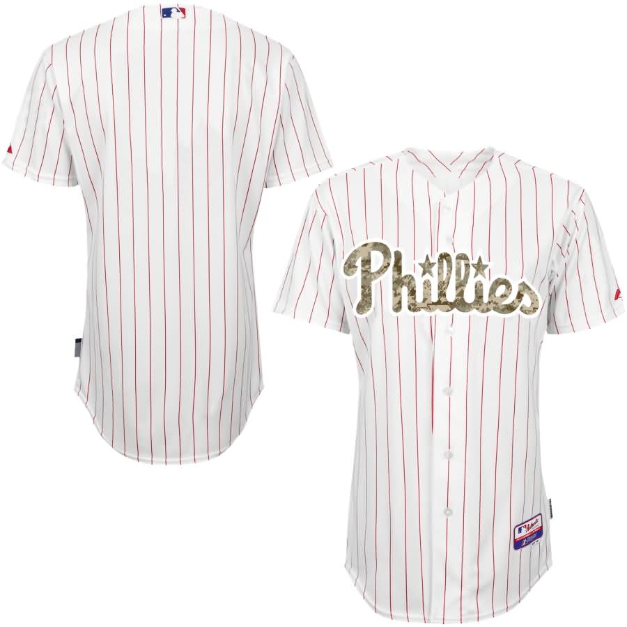 Philadelphia Phillies Majestic Fashion Authentic USMC Team Jersey - White