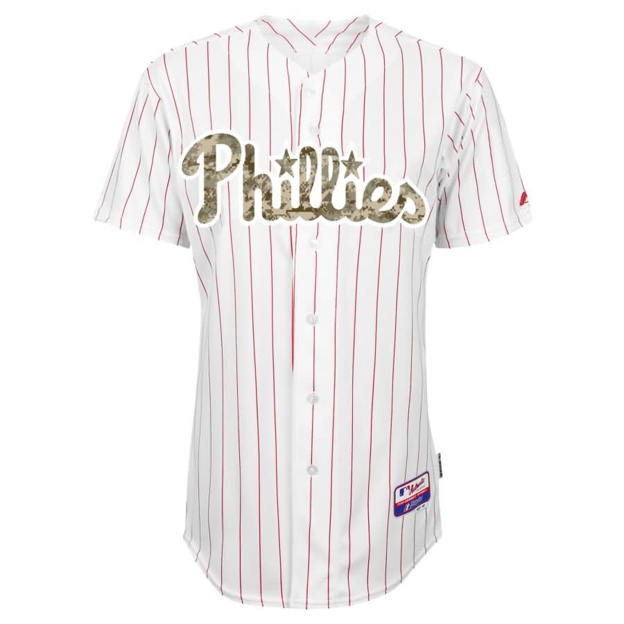 Philadelphia Phillies Majestic Fashion Authentic USMC Team Jersey - White