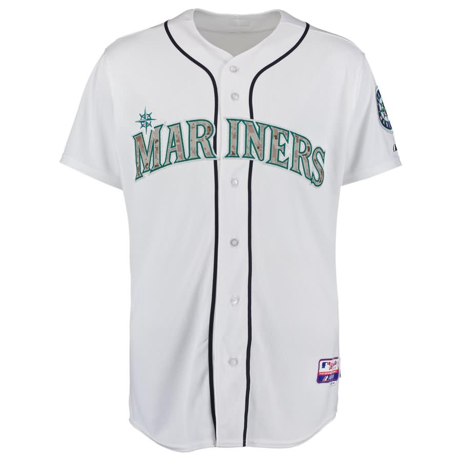 Seattle Mariners Majestic Fashion Authentic USMC Team Jersey - White