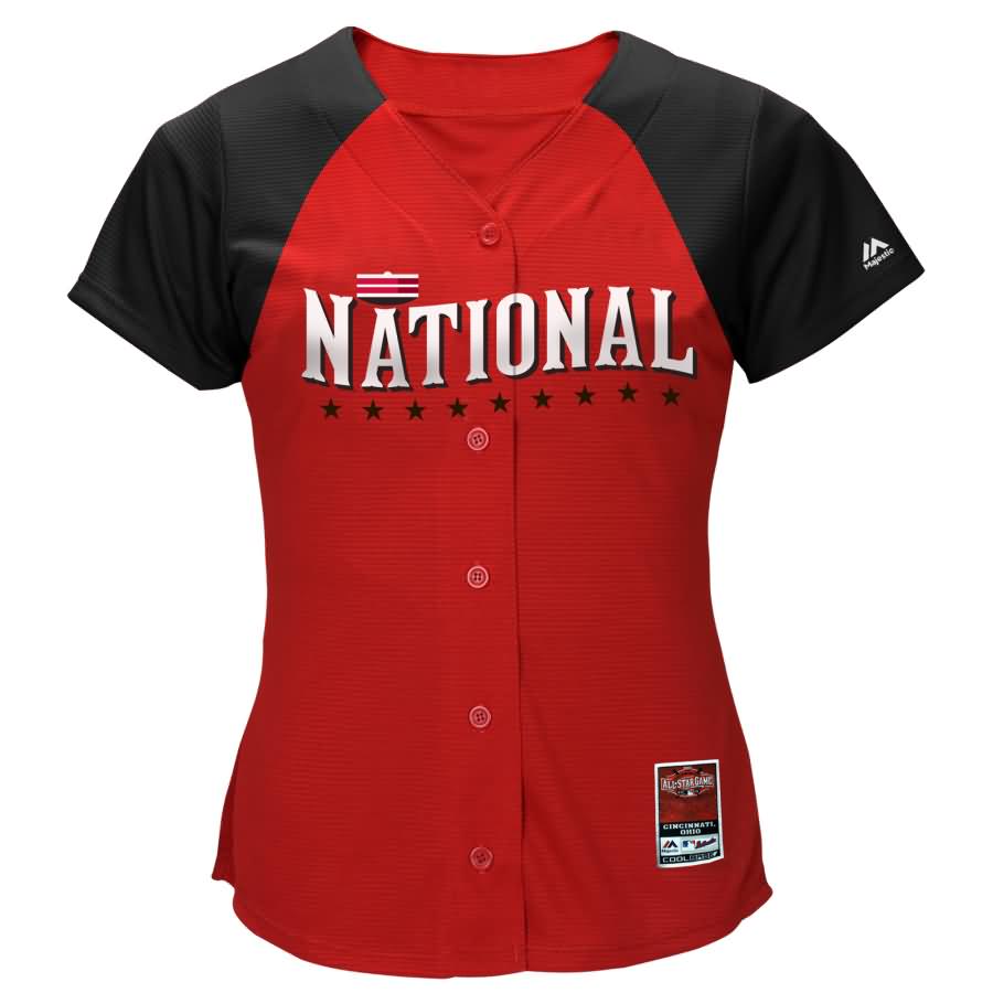 Majestic Women's 2015 MLB All-Star Game National League Cool Base Batting Practice Jersey - Red