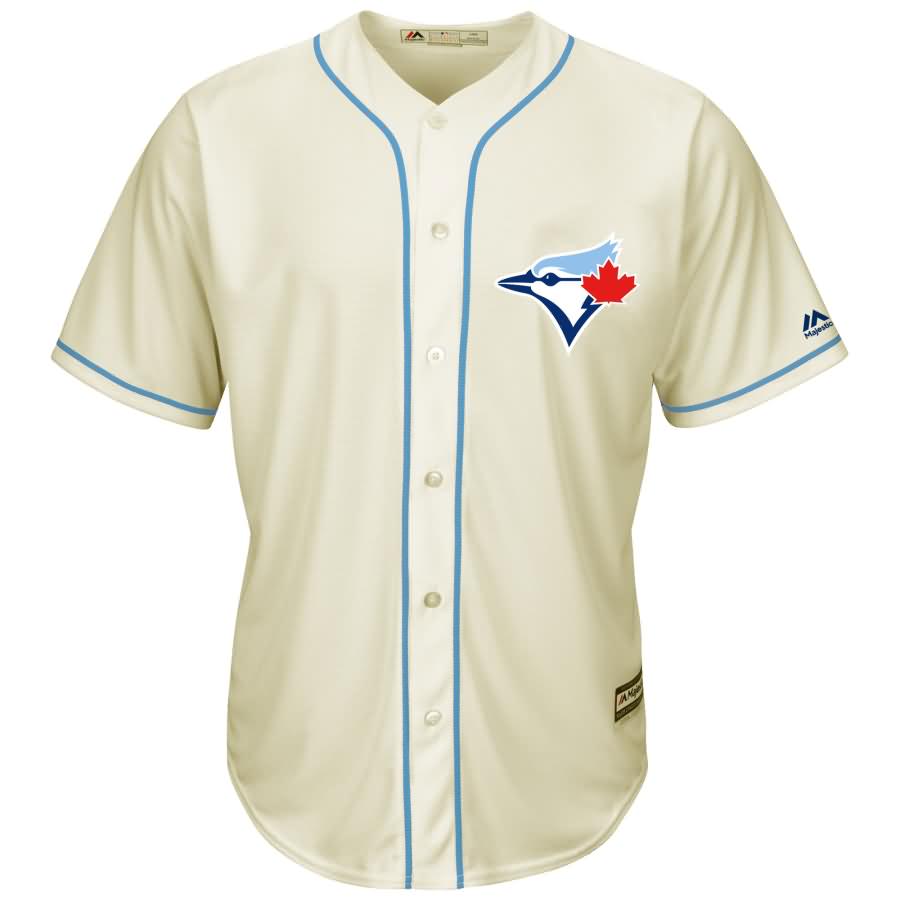 Toronto Blue Jays Majestic Cool Base Ivory Fashion Team Jersey - Cream