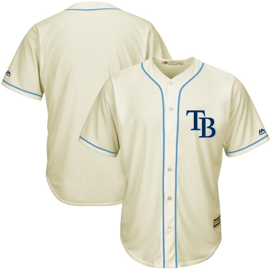 Tampa Bay Rays Majestic Cool Base Ivory Fashion Team Jersey - Cream