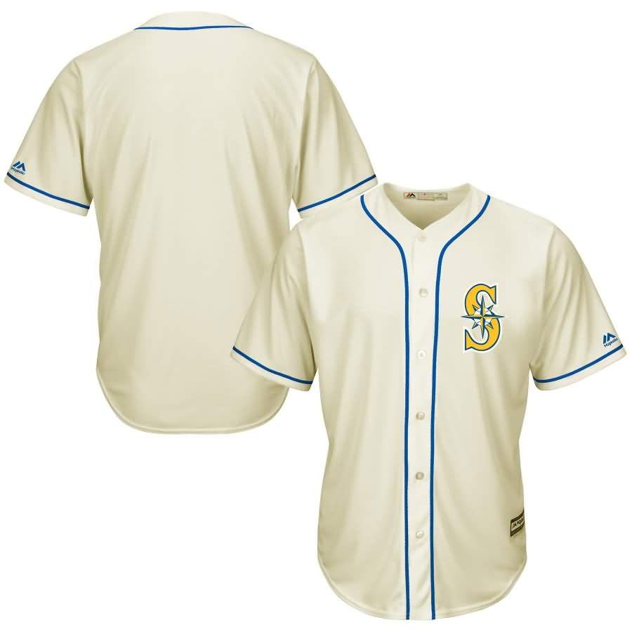 Seattle Mariners Majestic Cool Base Ivory Fashion Team Jersey - Cream