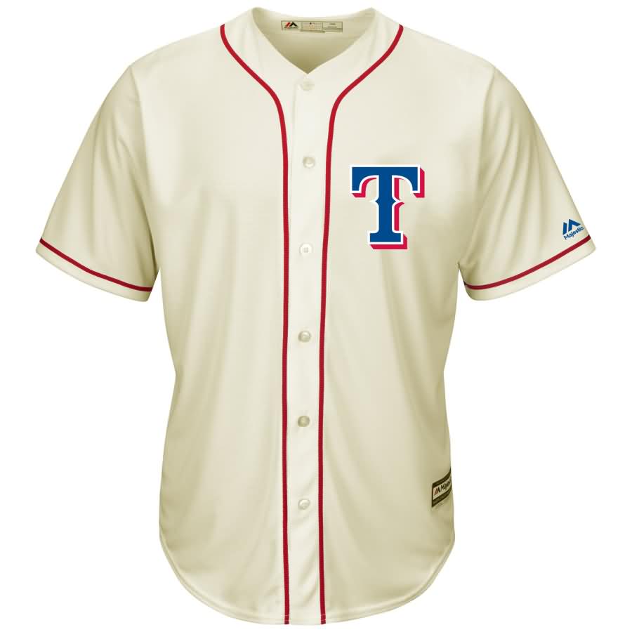 Texas Rangers Majestic Cool Base Ivory Fashion Team Jersey - Cream